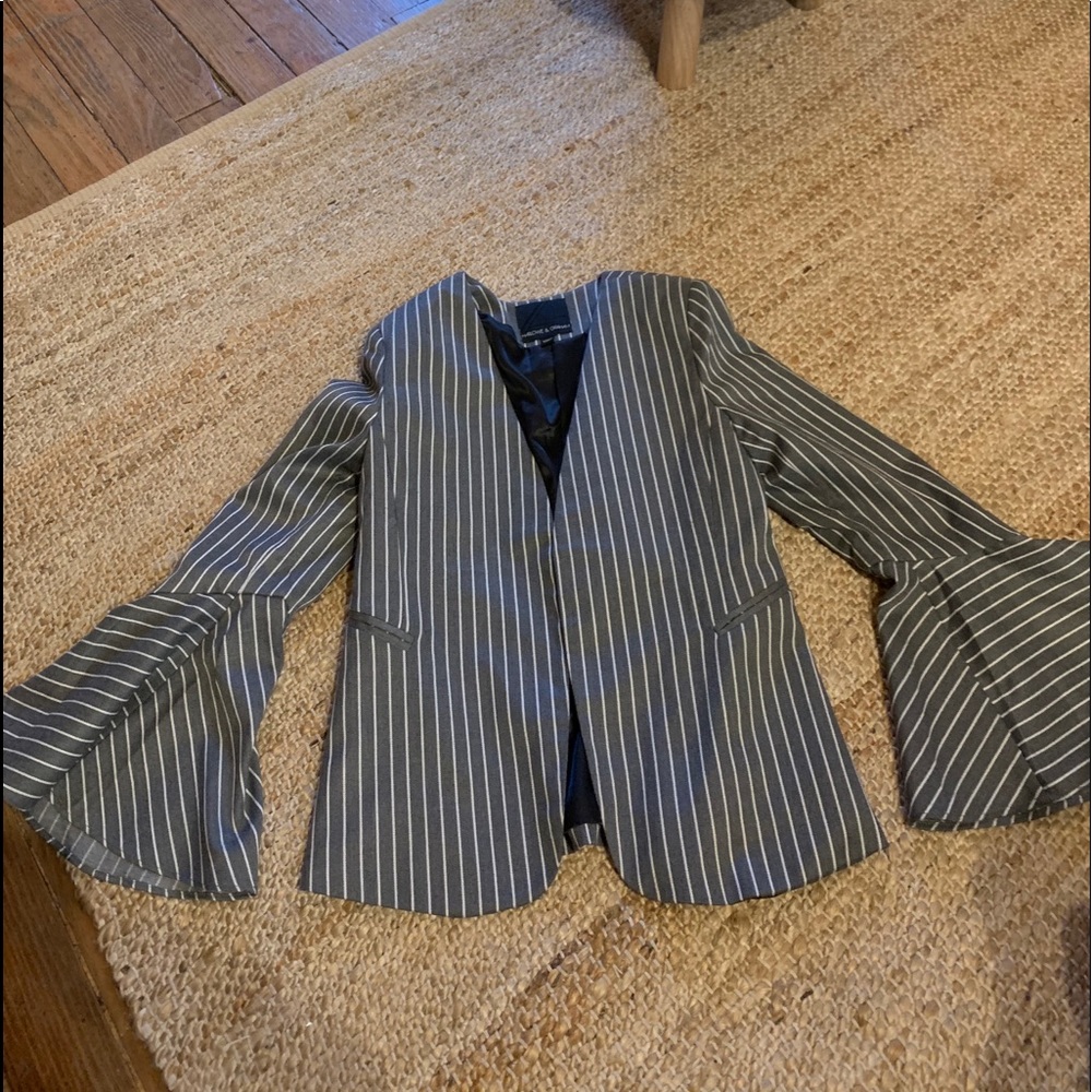 Blue striped blazer
